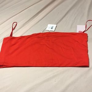 Red crop top